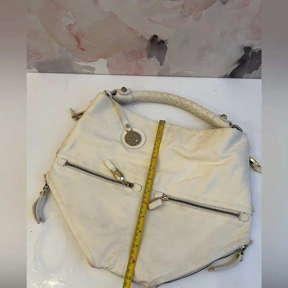 ! Stuart Weitzman cream Leather handbag - Picture 8 of 10